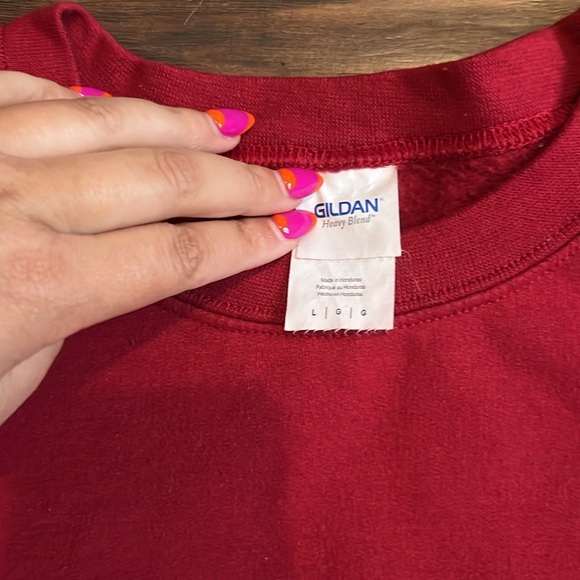 The Friend Zone Red Sweatshirt - Picture 5 of 5